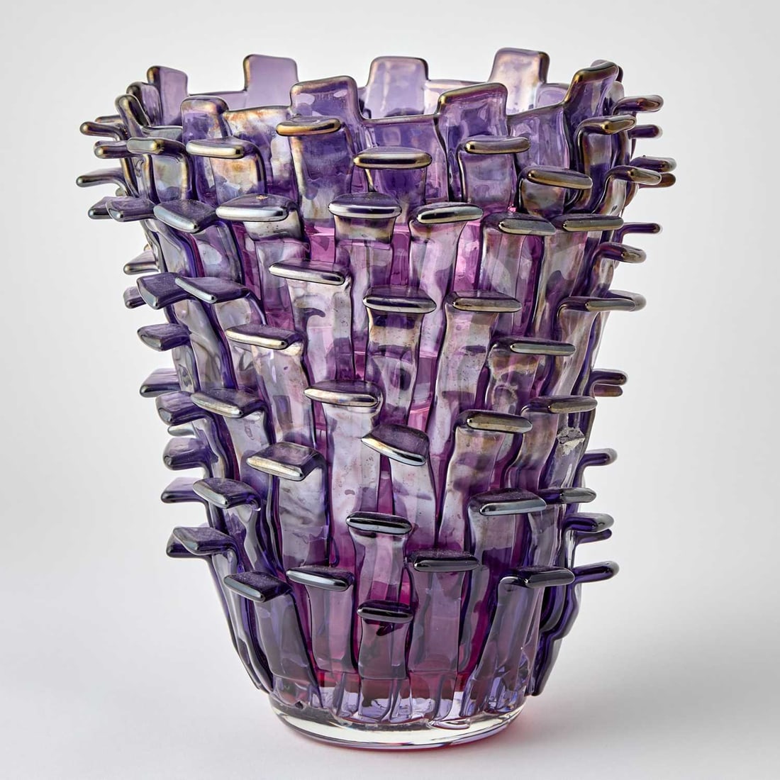 Venini Murano Hand-Blown and Applied Glass "Ritagli" Vase (1 of 6)