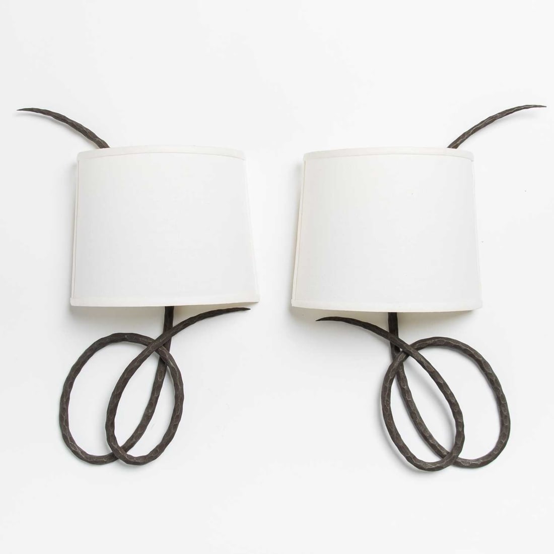 Pair of Hand-Forged Iron "Bibi" Single-Light Wall Sconces (1 of 6)