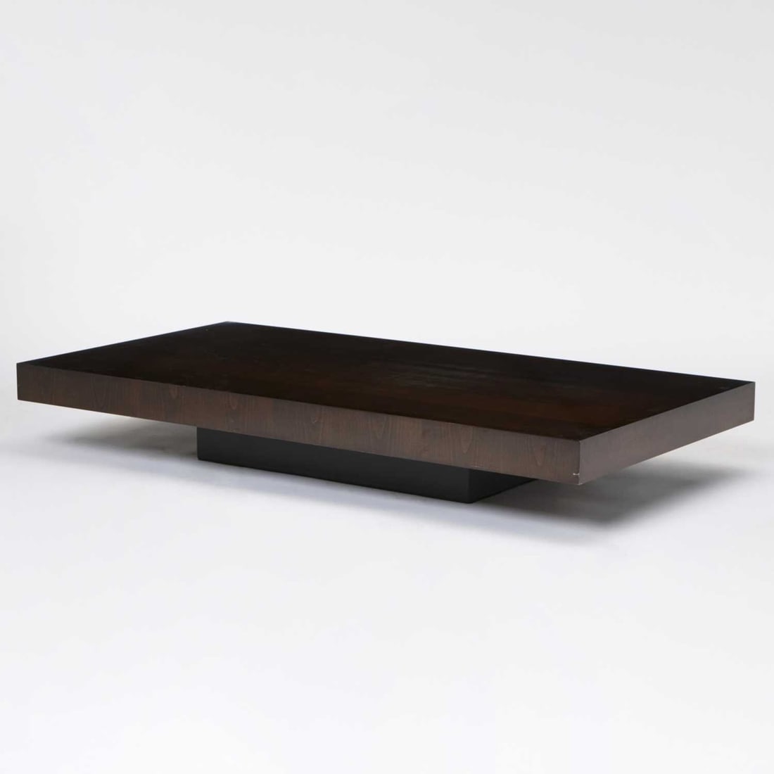 Dark-Stained Wood and Fiberglass Coffee Table (1 of 4)