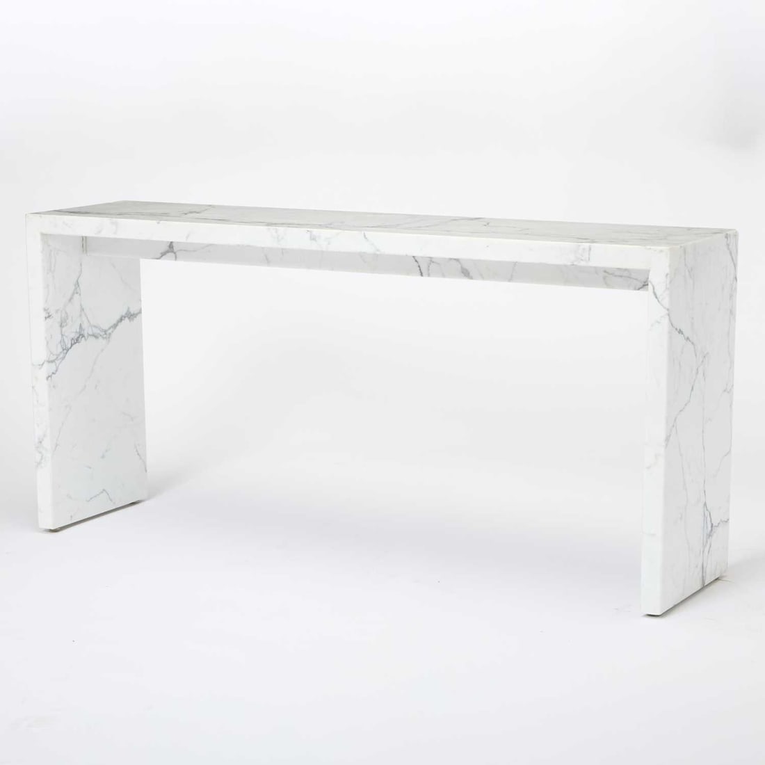 Marble Waterfall Console Table (1 of 7)