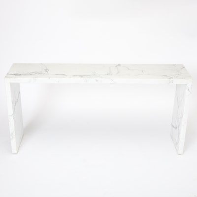 Marble Waterfall Console Table - 4
