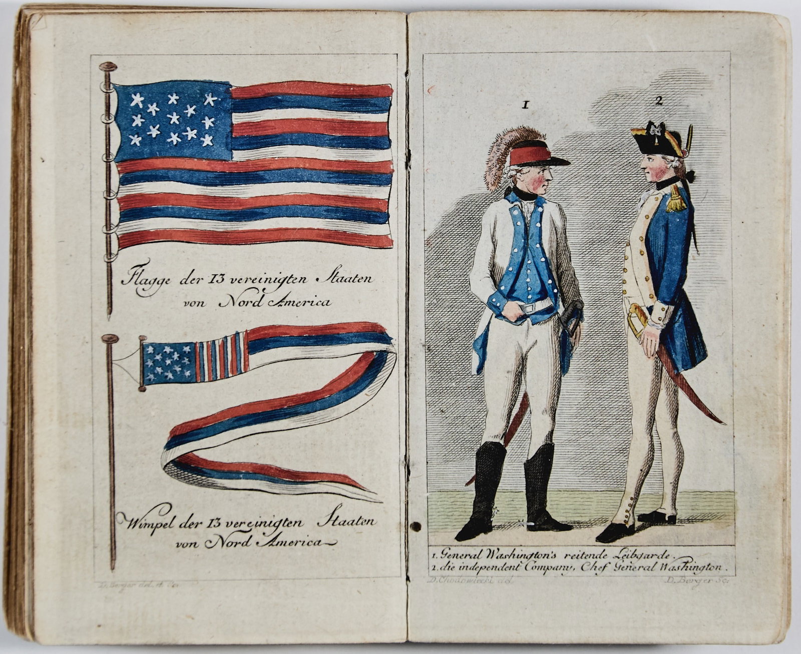 The first accurate published representation of the American flag (1 of 4)