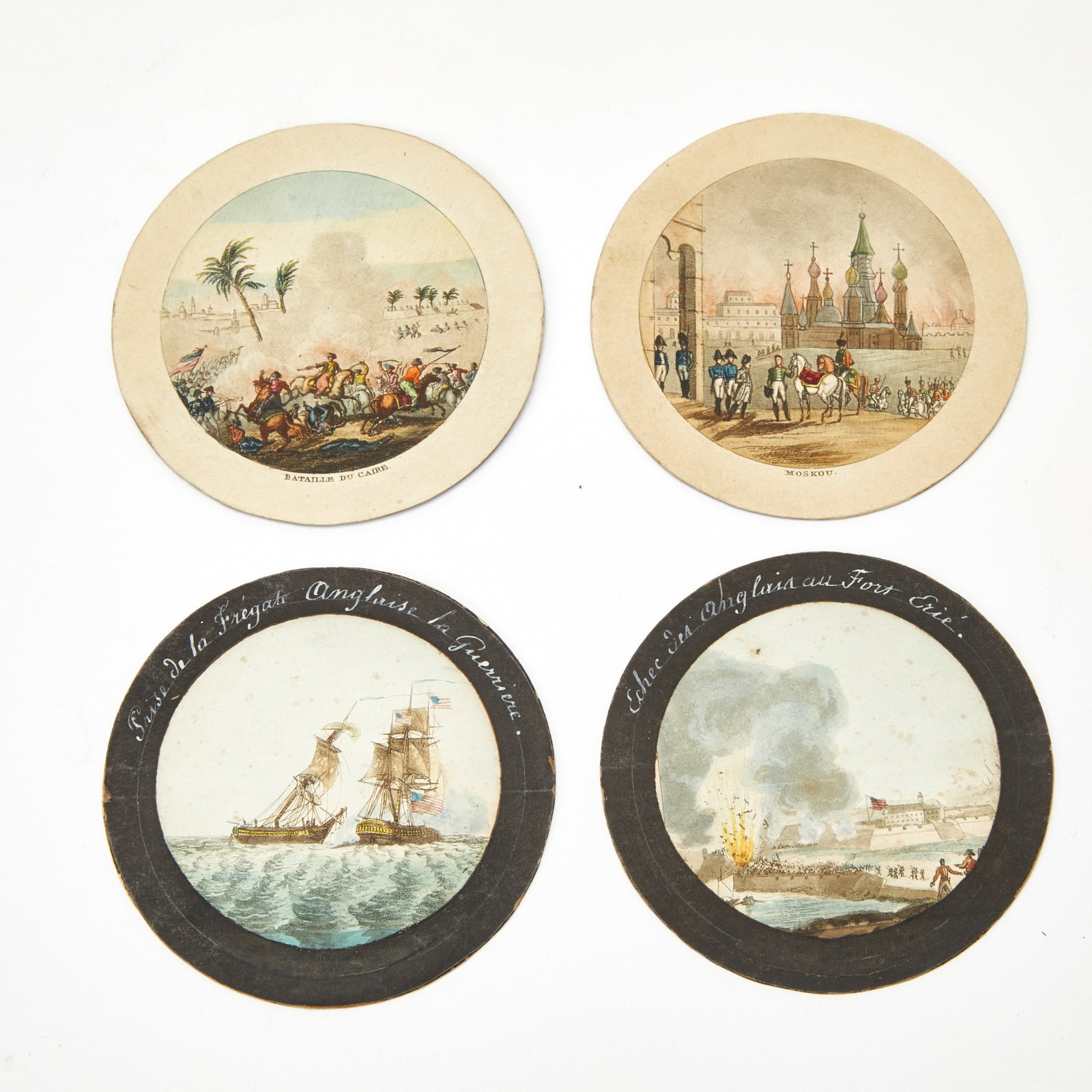 A bonbonniere with hand-colored scenes from the War of 1812 and Napoleonic Wars (1 of 5)