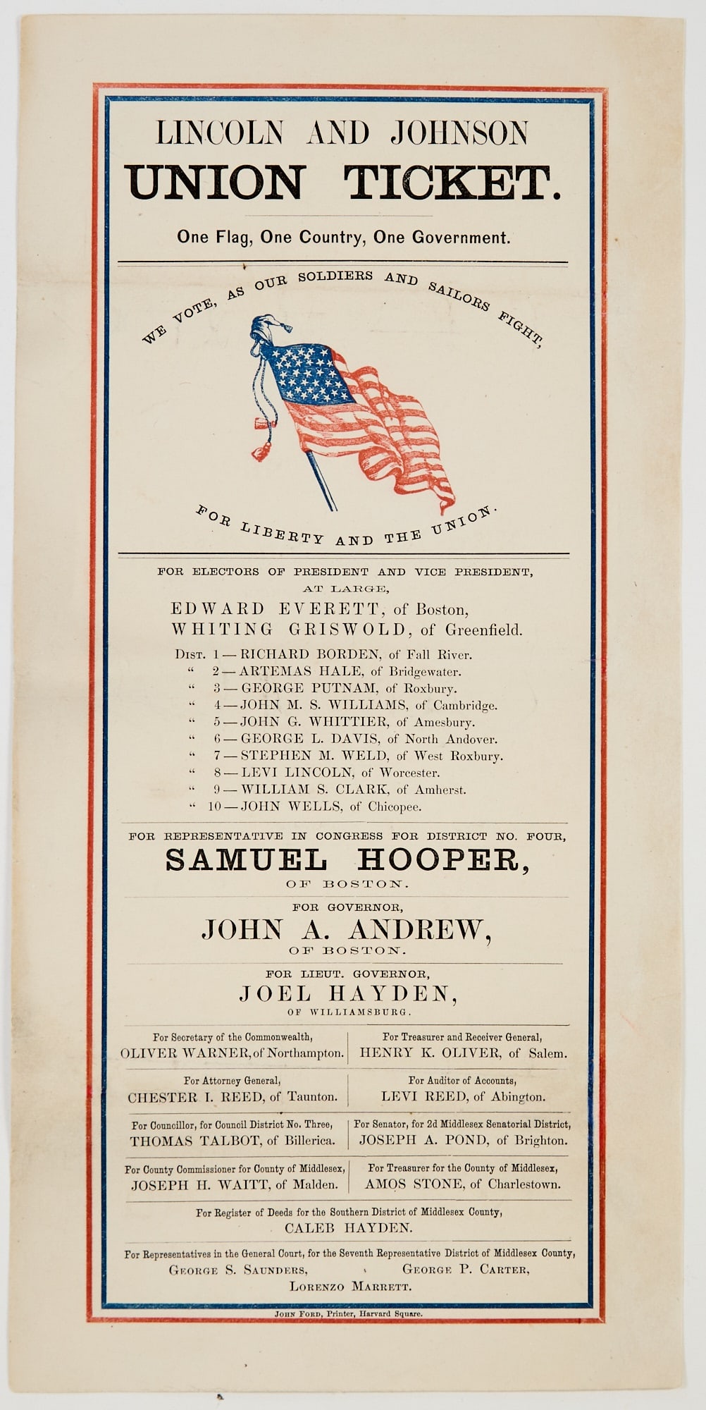 Broadside for Lincoln's second campaign - 2