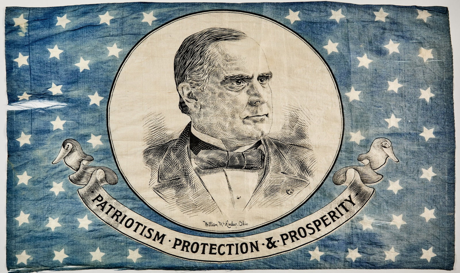 1896 William McKinley campaign handkerchief (1 of 1)