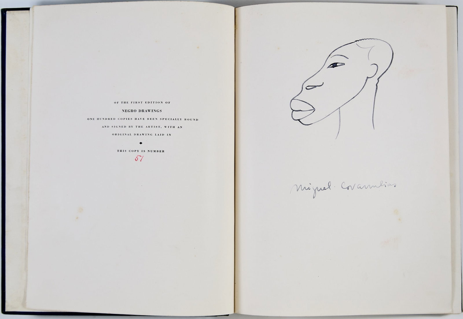 Covarrubias's Negro Drawings with an original drawing (1 of 4)