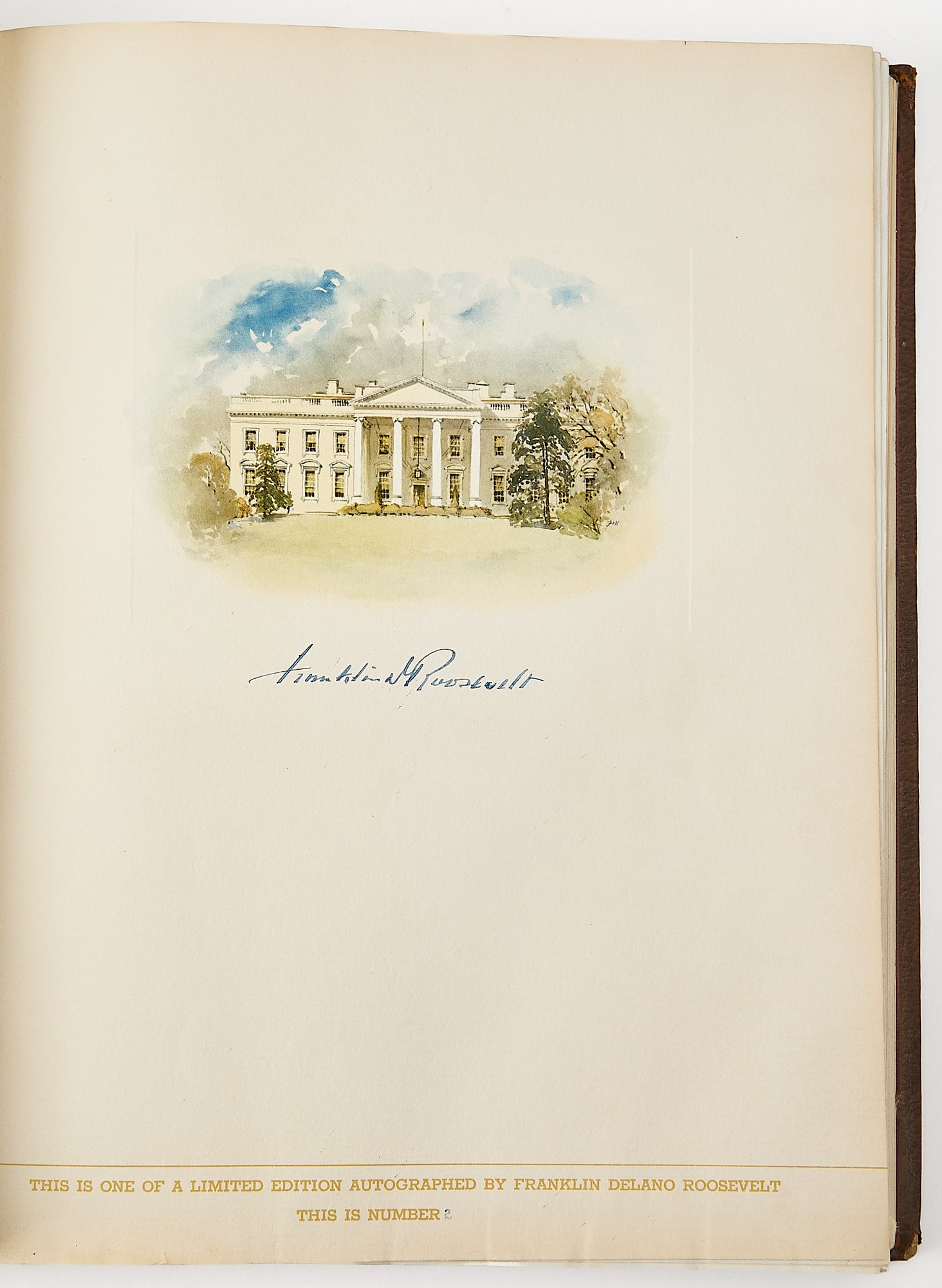 Vice-President Garner's copy of The Democratic Book with two Roosevelt signatures (1 of 11)