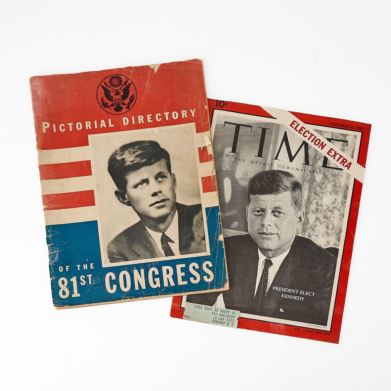John F. Kennedy items, including the original Pictorial Directory of the 81st Congress (1 of 4)
