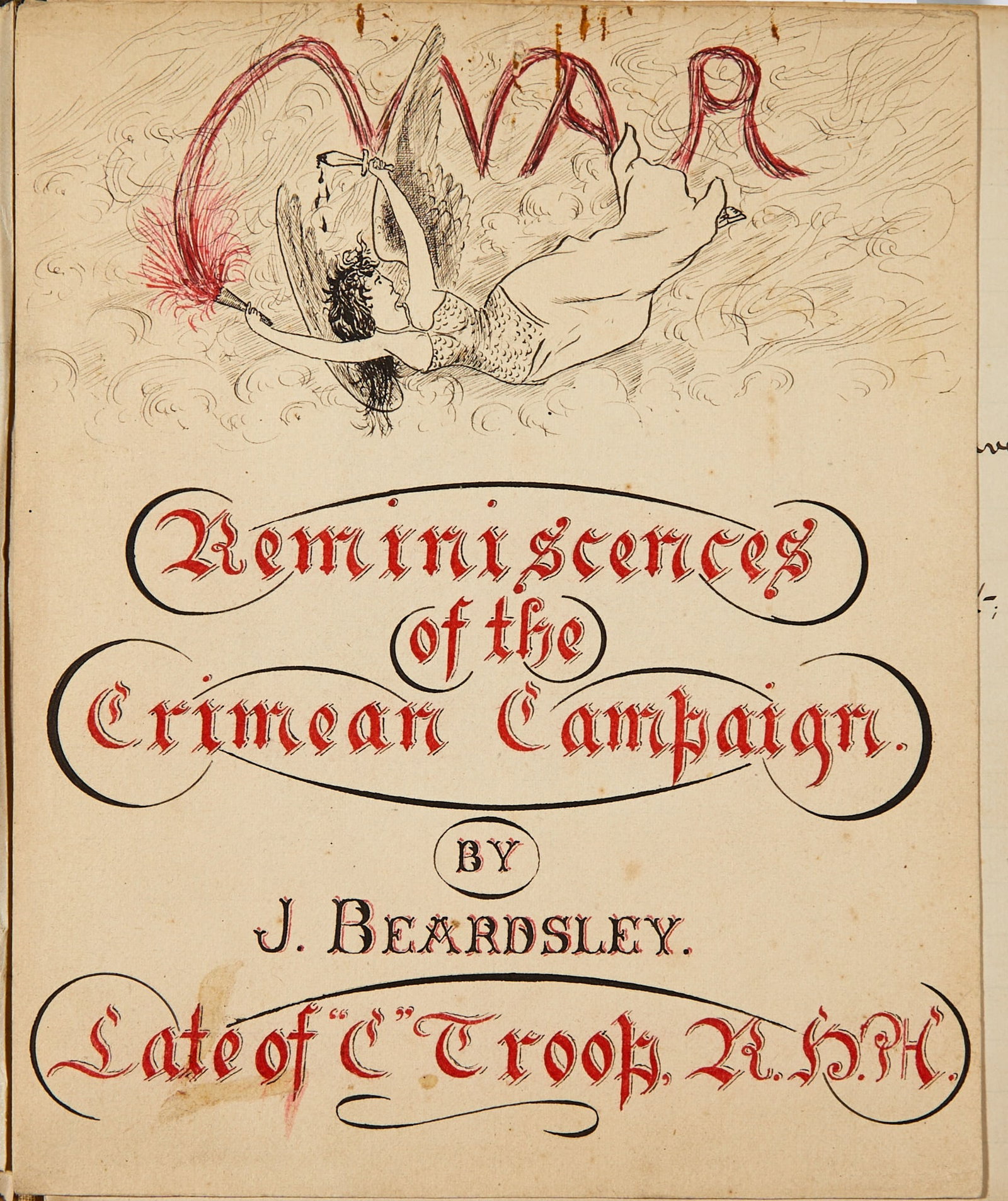 Sergeant-Major Beardsley's reminiscences of the Crimean War, with superb drawing and watercolors (1 of 5)
