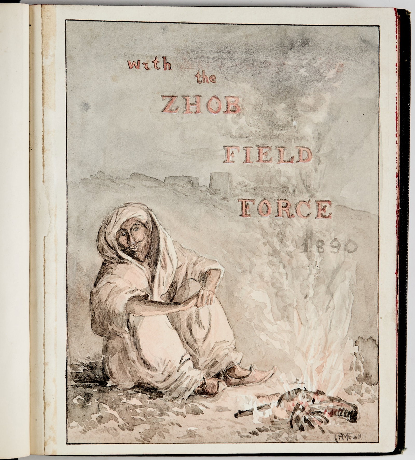 The illustrated manuscript memoir of a British soldier in Balochistan, later published (1 of 4)