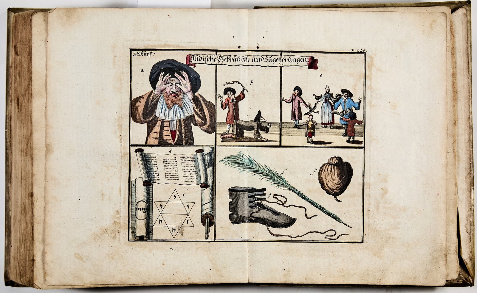 Jewish ceremonies in fine hand-colored engravings - 5