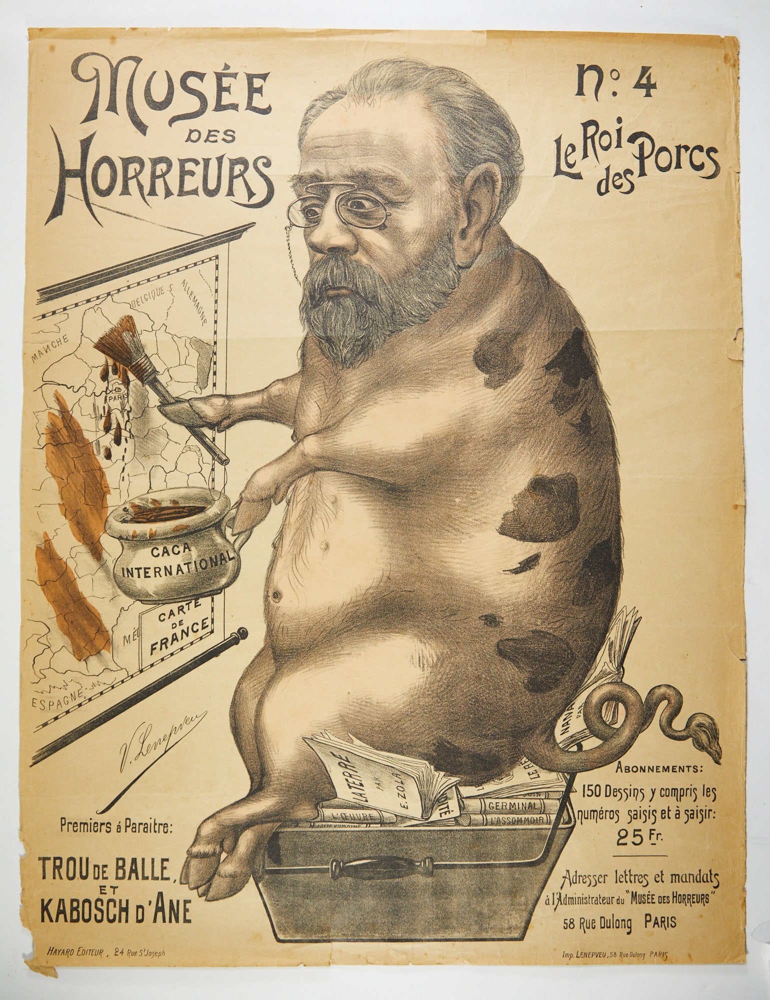 a large group of lithographed political posters published during the height of the Dreyfus Affair (1 of 3)