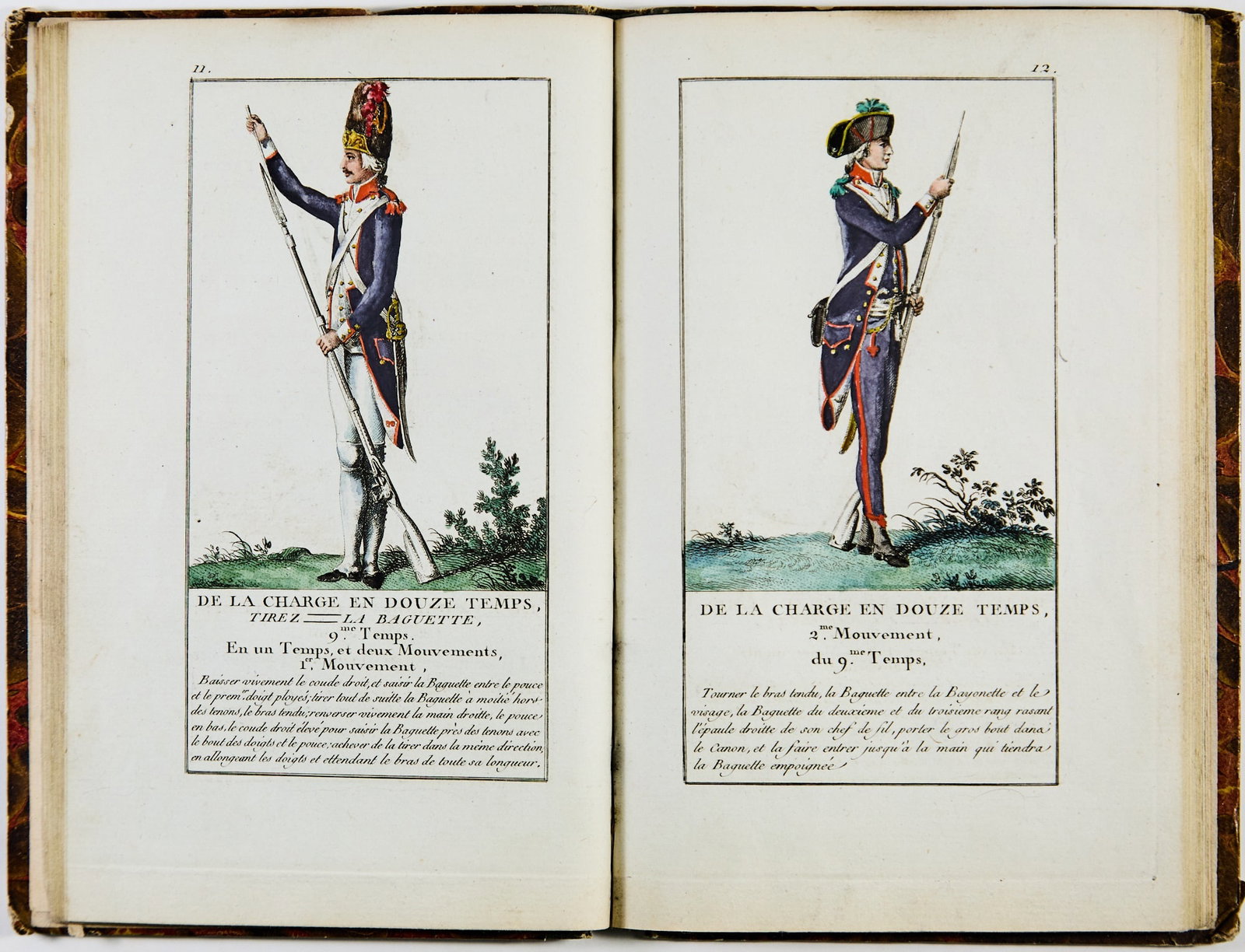 Manual for French infantry, published during the French Revolution: BOREL, Citoyen-soldat Instructions militaires pour le maniement des armes, suivant l'ordonnance du Roi du premier juin 1776, pour régler l'exercise de l'infanterie Françoise. Adopté