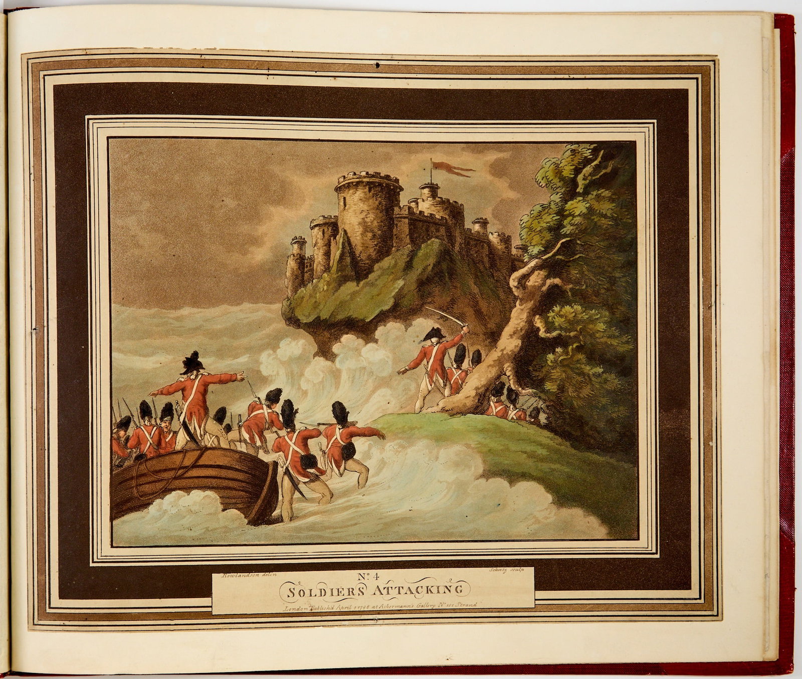 Thomas Rowlandson's rare prints of soldiers (1 of 4)