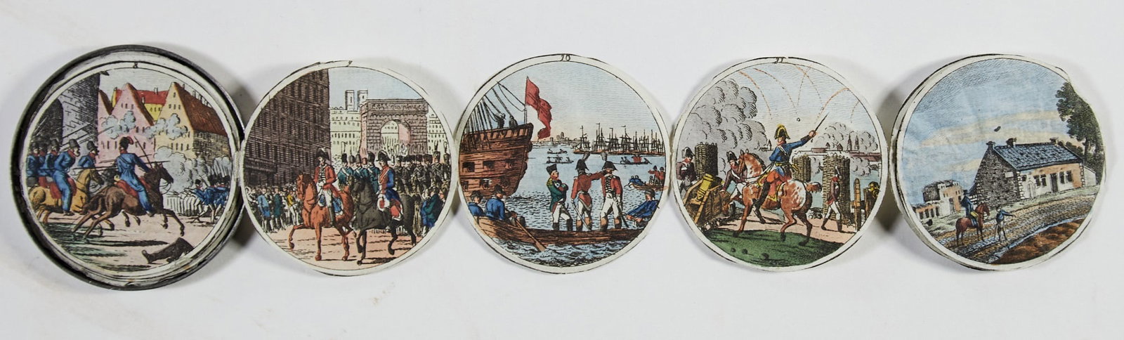 Charming colored engravings of Napoleonic era scenes (1 of 3)