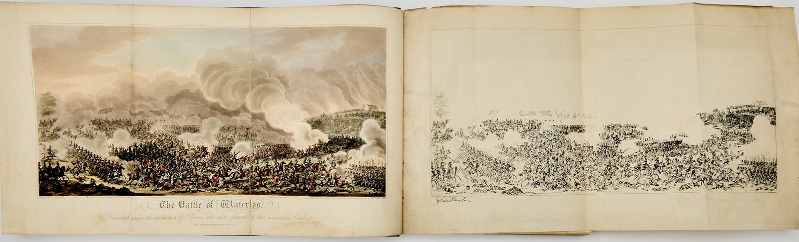 Waterloo, extra-illustrated and with an original sketch by Cruikshank (1 of 4)
