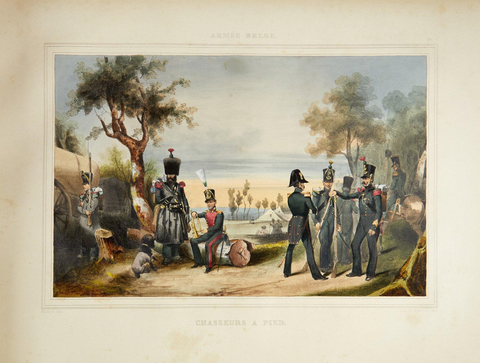 Belgian military costumes in 1832 and 1833 (1 of 3)