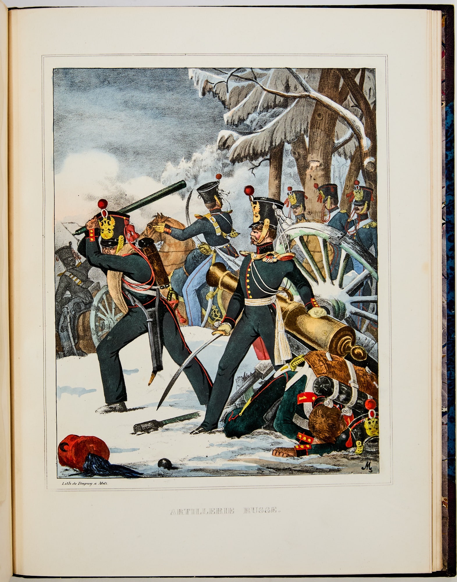 Two mid-19th century military costume plate works (1 of 6)