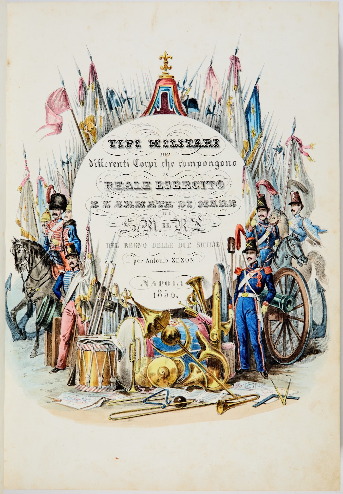 A color plate work on Ferdinand II's Bourbon Army (1 of 13)