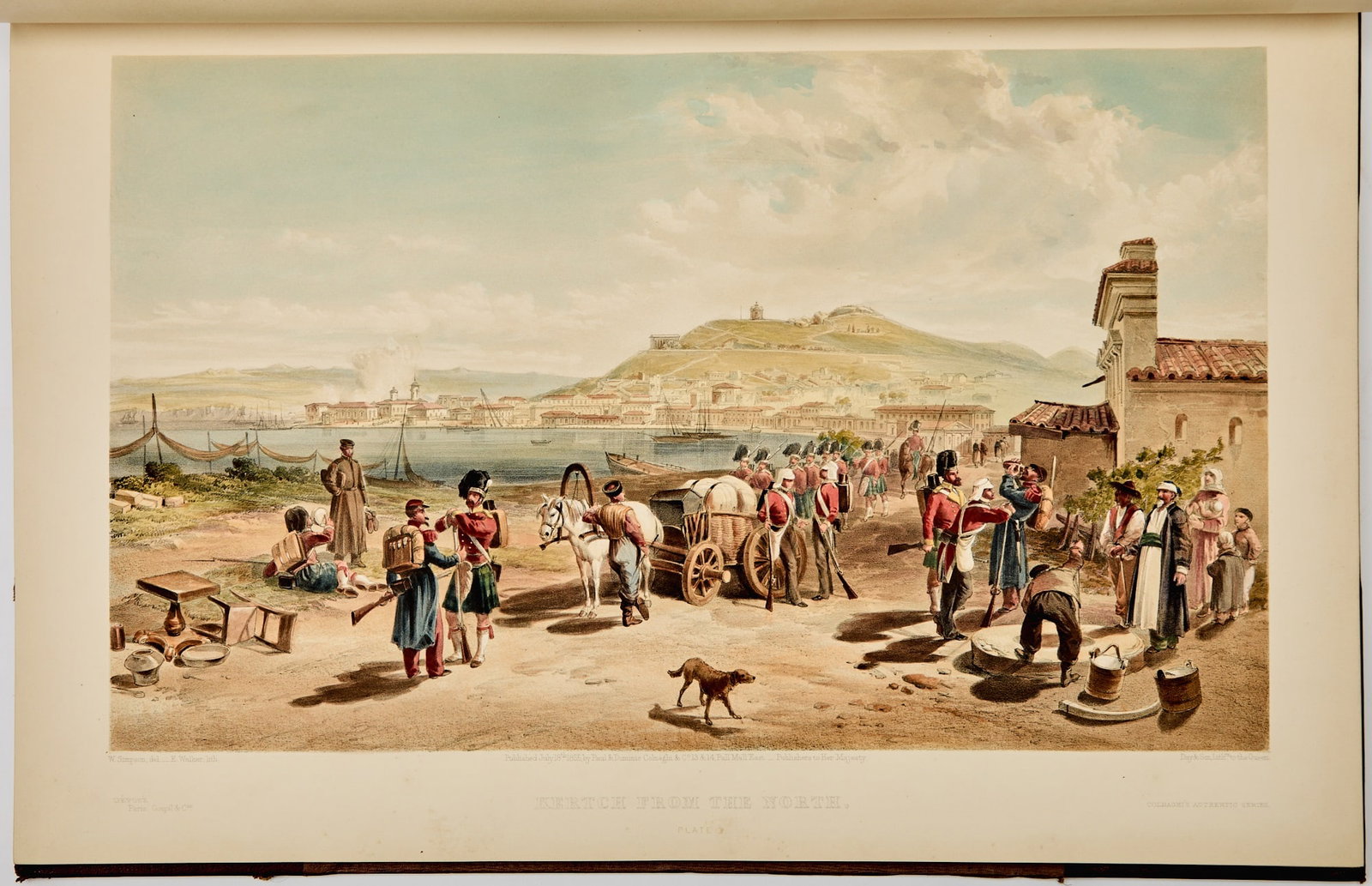 The hand-colored issue of Simpson's Seat of the War in the East (1 of 6)