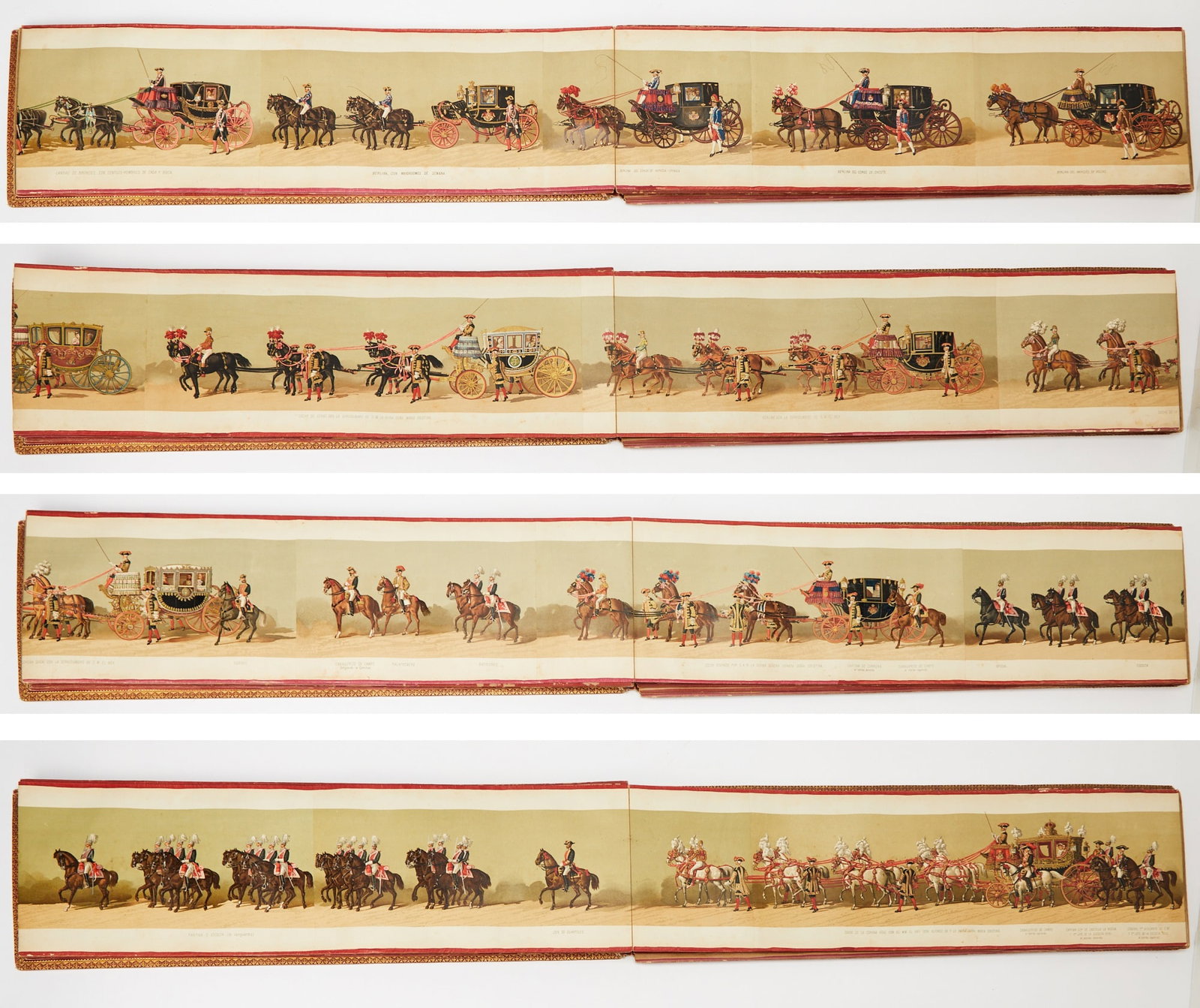 The wedding procession of King Alfonso XII, with panoramic plates (1 of 8)