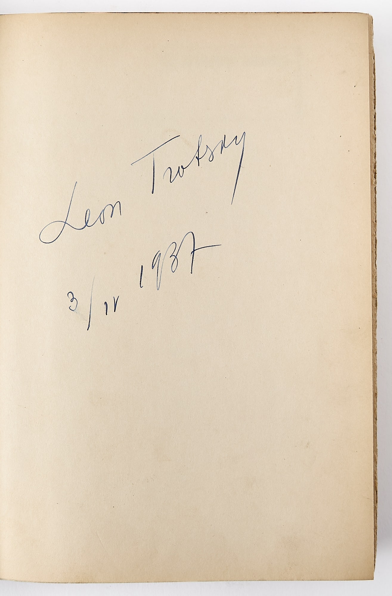 First edition of Trotsky's The Revolution Betrayed, signed (1 of 3)