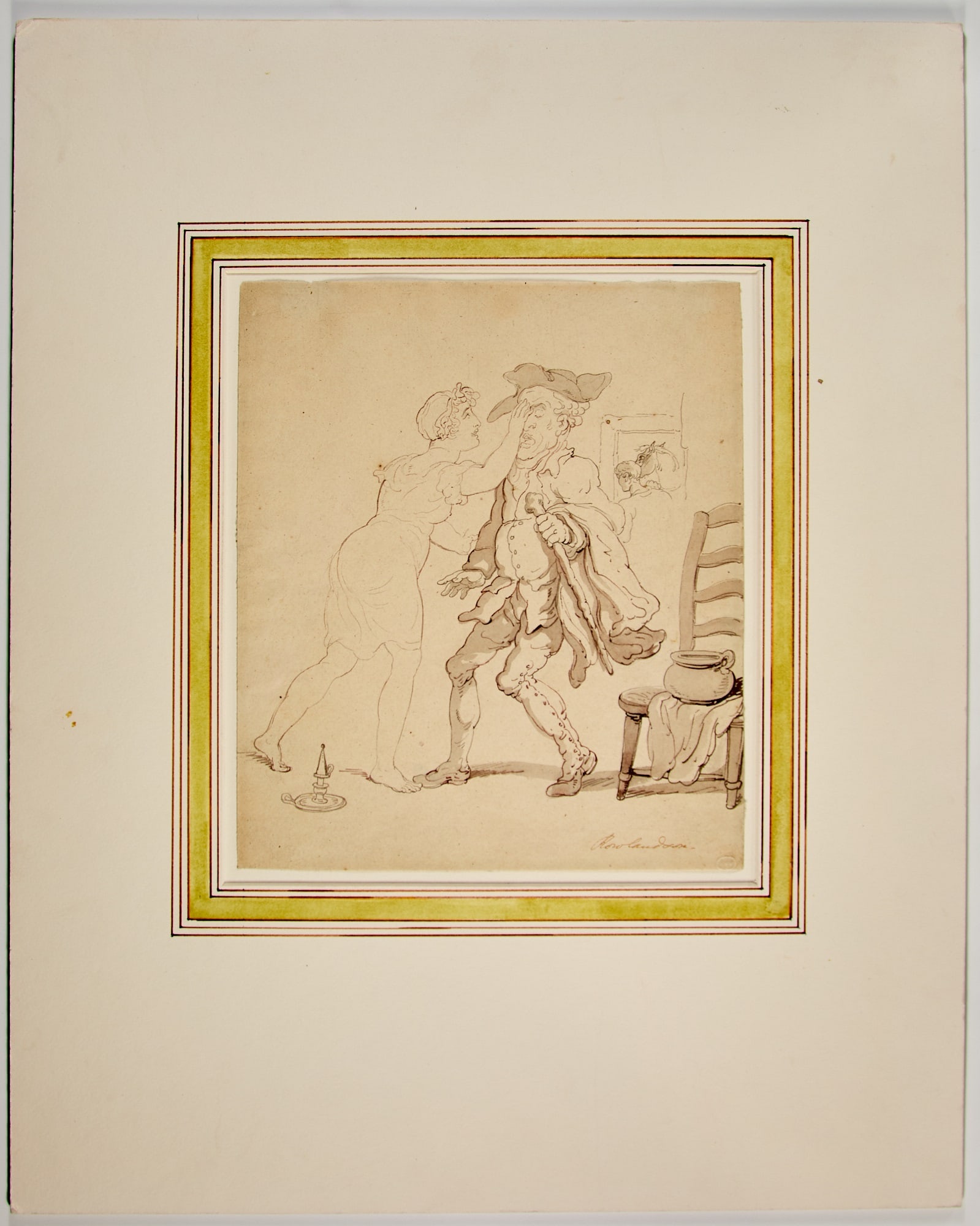 Thomas Rowlandson pen and ink drawing (1 of 3)