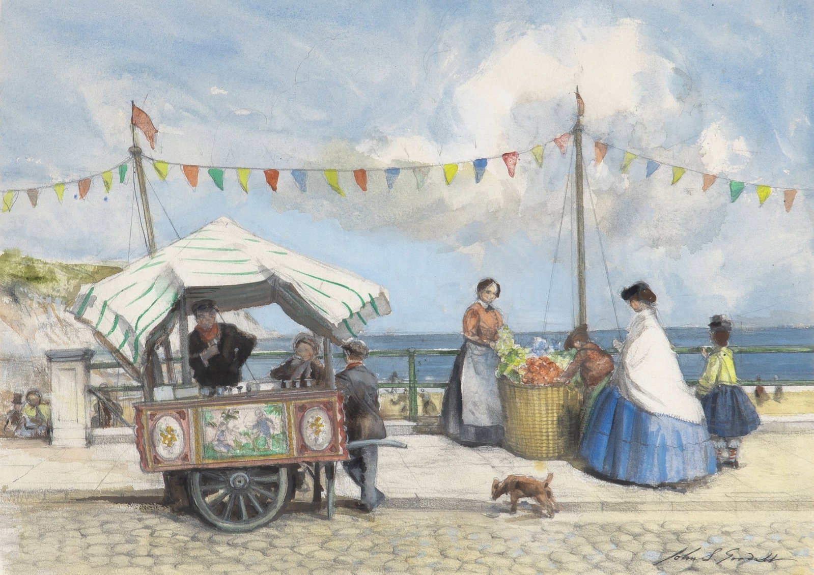 John Strickland Goodall, The Ice Cream Vendor (1 of 4)