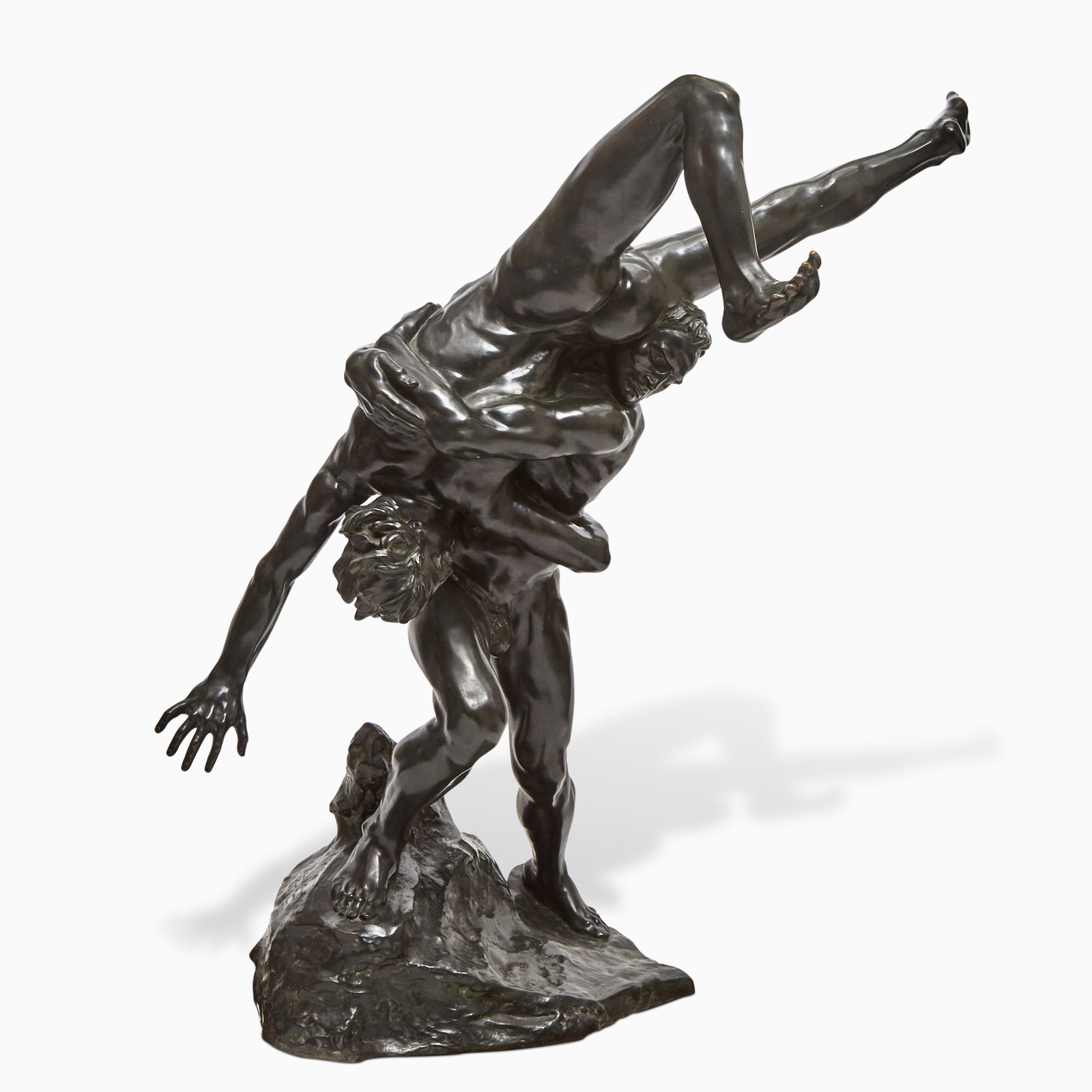 Jef Lambeaux: Belgian, 1852-1908 Les lutteurs Signed Jef Lambeaux, inscribed A Monsieur N. Germeau / le Conseil général / de la Providence / 1904-1929, and further inscribed Les Ateliers A. Van Aerschodt