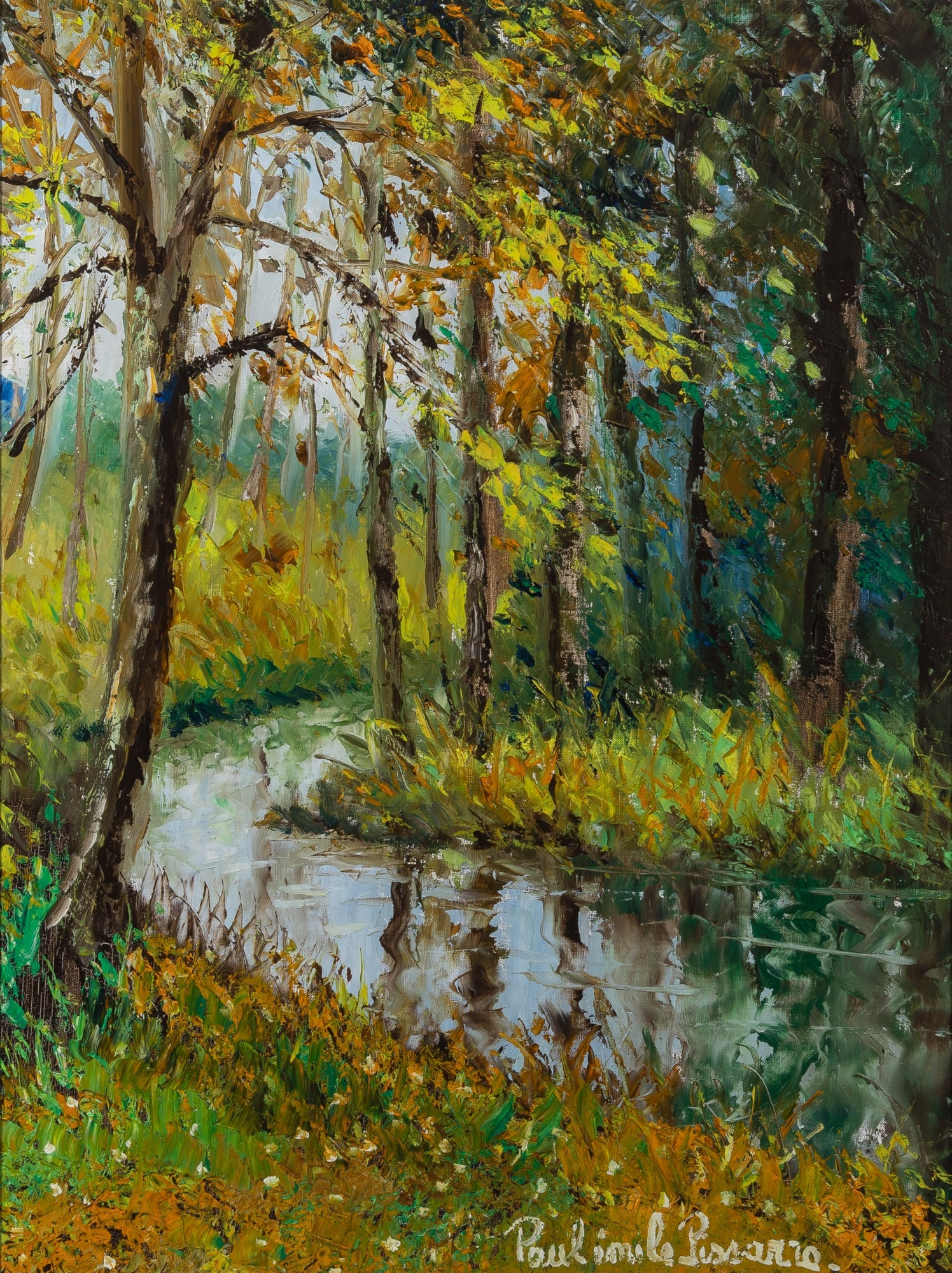 Paul-Emile Pissarro: French, 1884-1972 Autumn Landscape Signed Paulémile Pissarro (lr) Oil on canvas 24 x 18 1/4 inches (61 x 46.2 cm) Provenance: Wally F. Galleries, New York (Frame 33 x 27 1/4 inches)