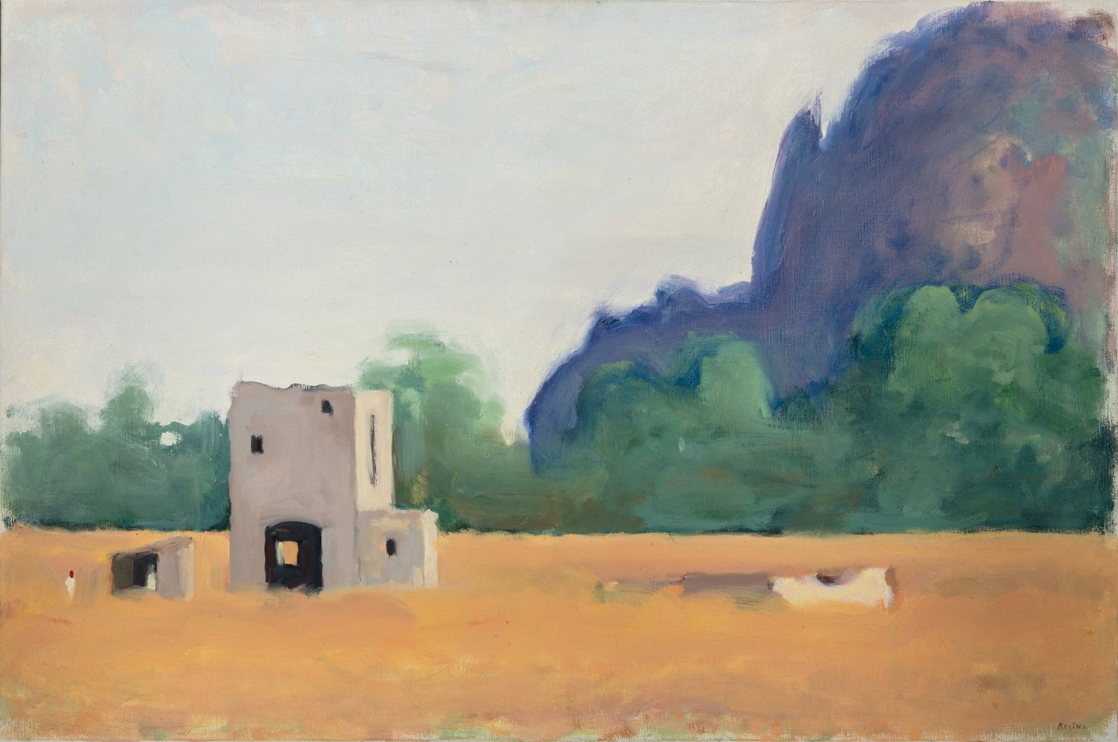 Paul Resika: American, b. 1928 The Tower, Tepoztlan, 1982 Signed Resika (lr); dated 1982 and inscribed as titled on the reverse Oil on canvas 24 1/8 x 36 inches (61.2 x 91.4 cm) Provenance: Graham Gallery, New