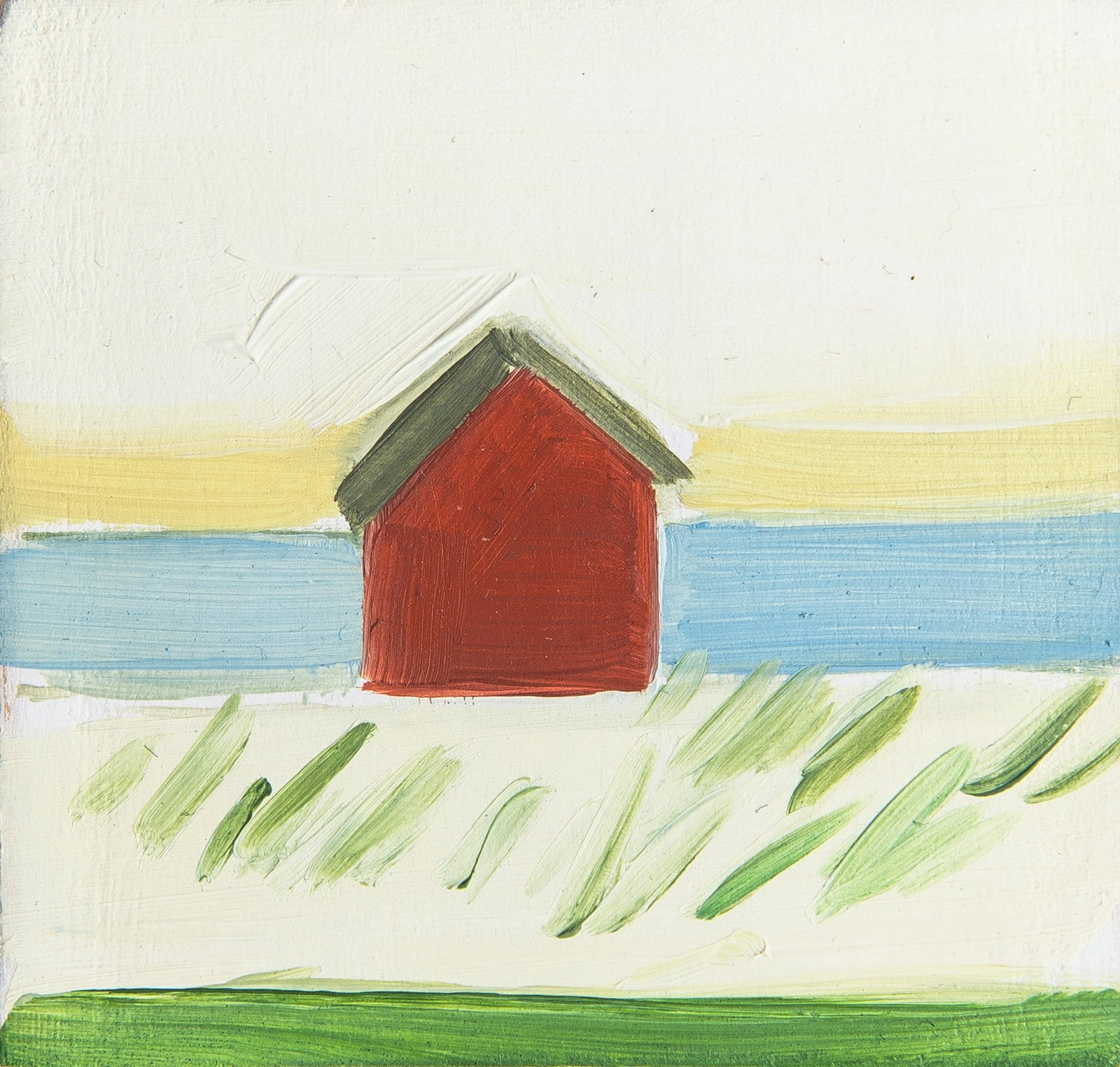 Maureen Gallace: American, b. 1960 Untitled, 2001 Signed and dated 2001 M. Gallace on the verso Oil on panel 2 x 2 inches (5 x 5 cm) Unframed
