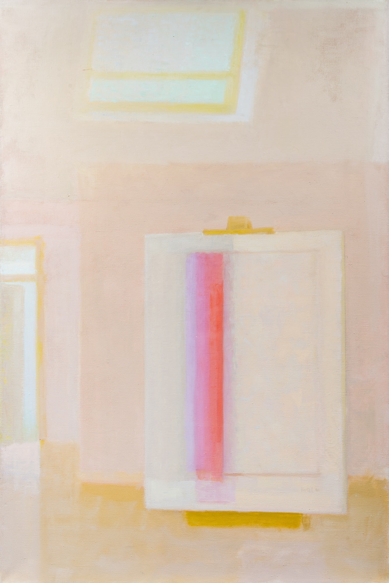 John (Anthony) Hartell: American 1902-1995 Studio IV, 1981 Signed and dated Hartell 81 (lr); signed and dated John Hartell 1981 on the reverse Oil on canvas 60 x 40 inches (152. 4 x 101.6 cm) Provenance: Kraushaar