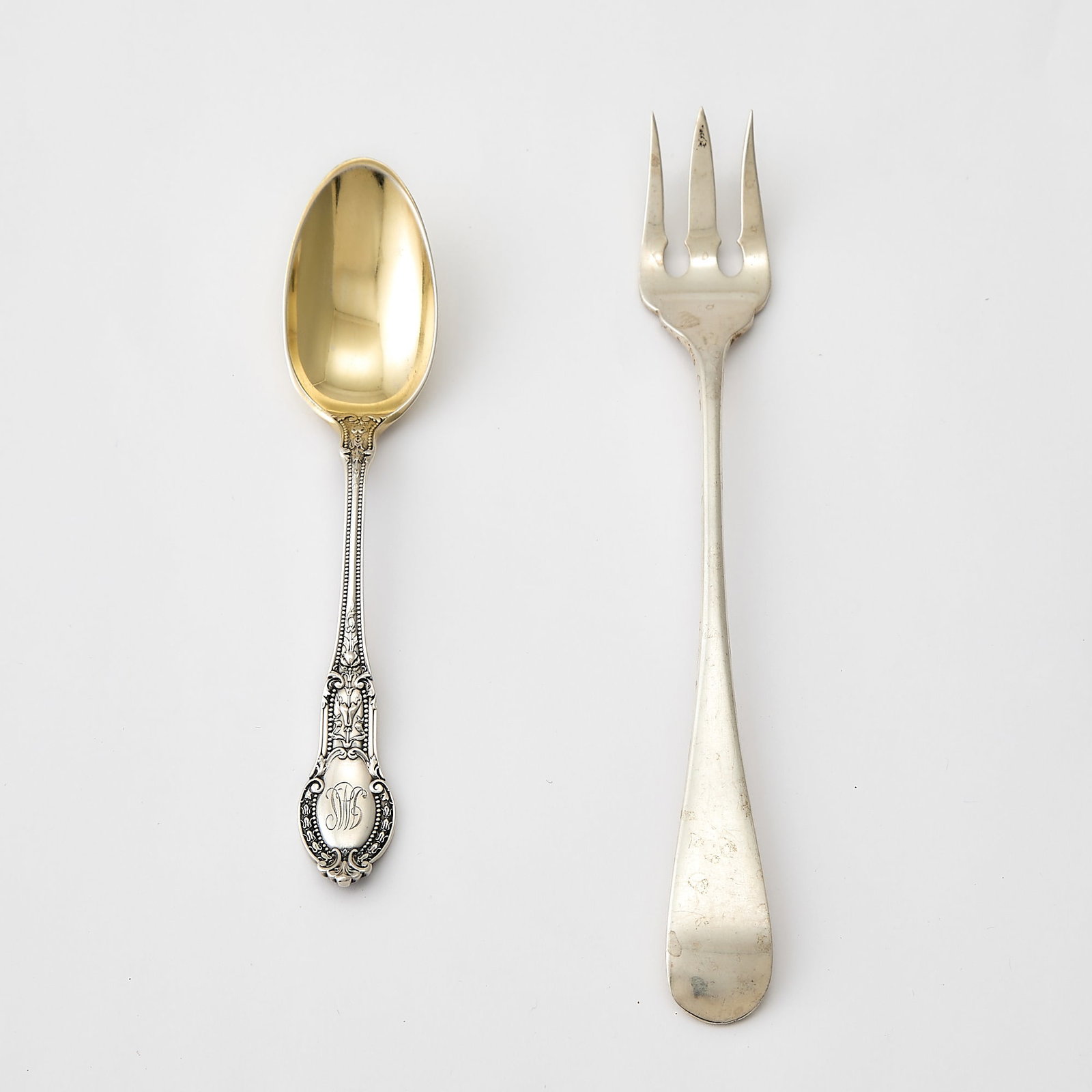 Set of American Sterling Silver Cocktail Forks and Demitasse Spoons (1 of 4)
