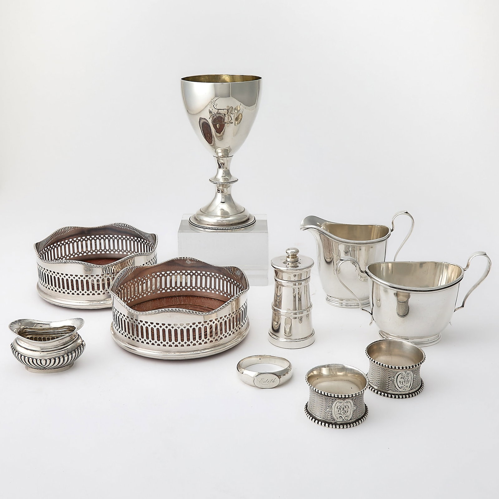 Group of Silver and Silver Plated Table Articles (1 of 13)