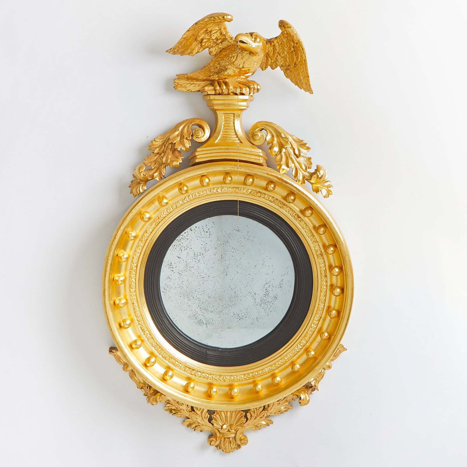 Regency Giltwood Convex Mirror (1 of 3)