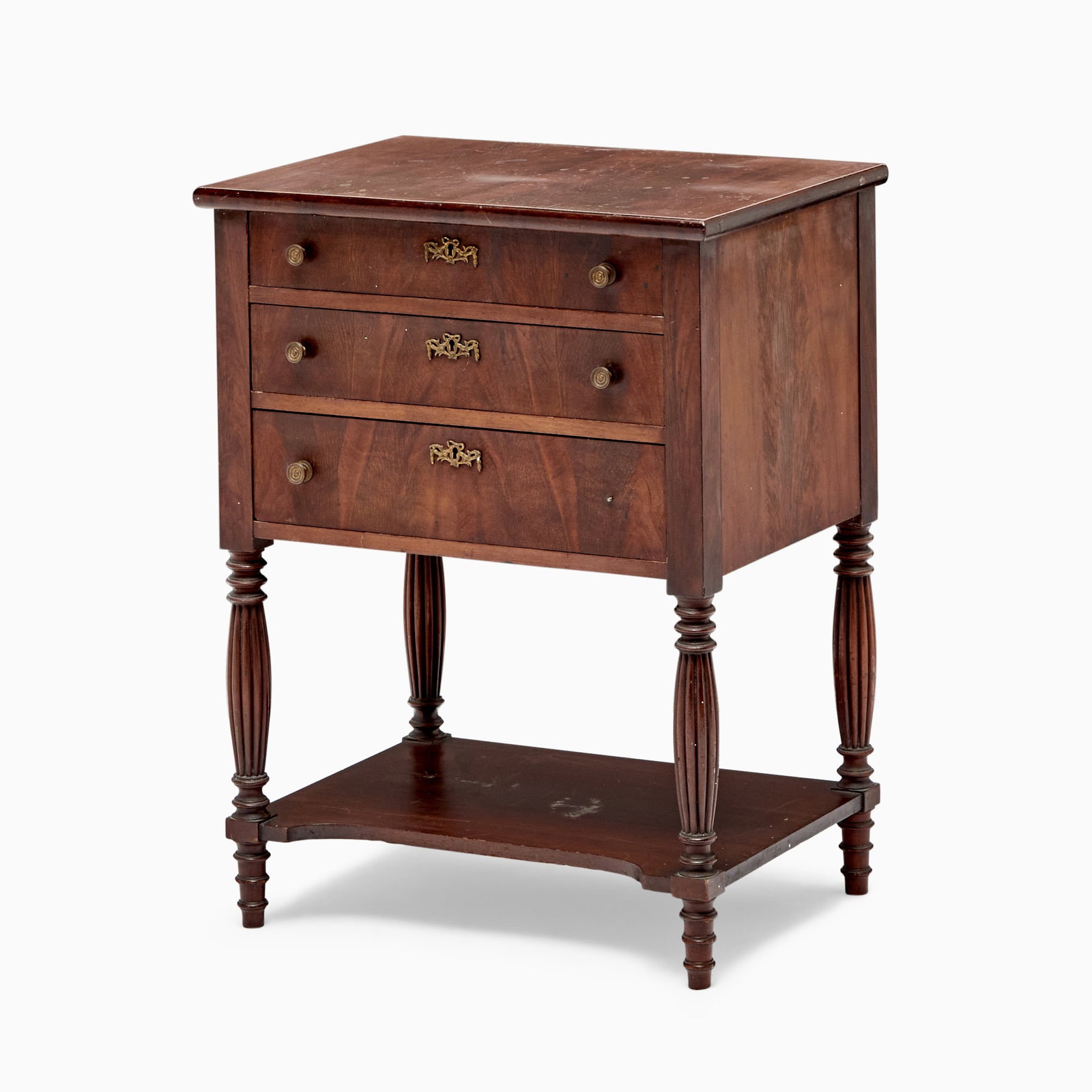 American Classical Style Mahogany Work Table (1 of 4)