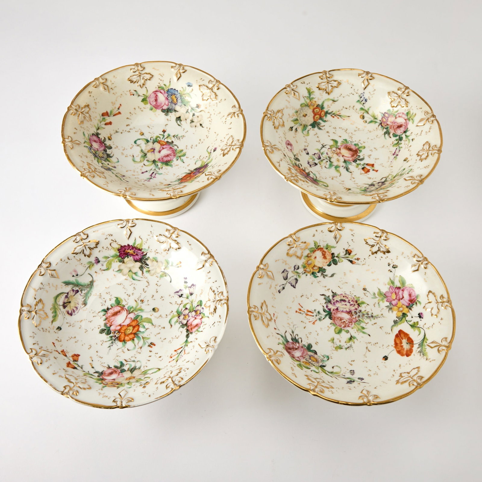 Two Pairs of English Porcelain Dessert Stands (1 of 6)