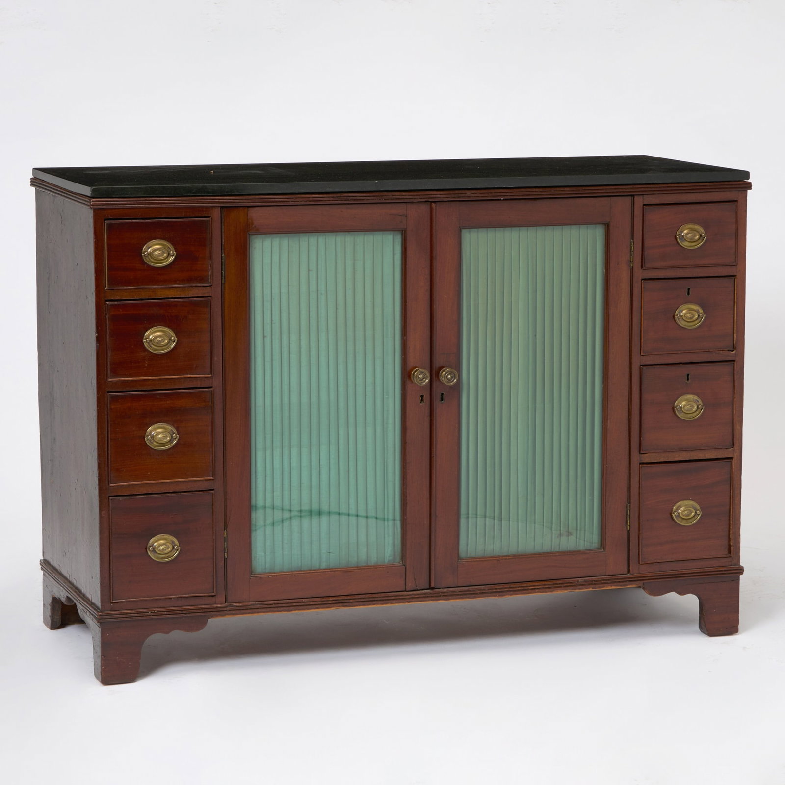 George III Mahogany Marble Top Side Cabinet (1 of 7)