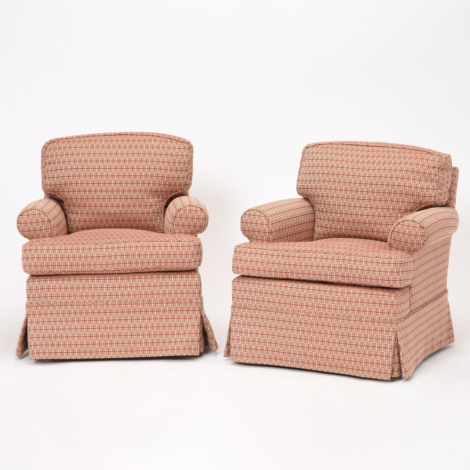 Pair of Upholstered Club Chairs (1 of 4)
