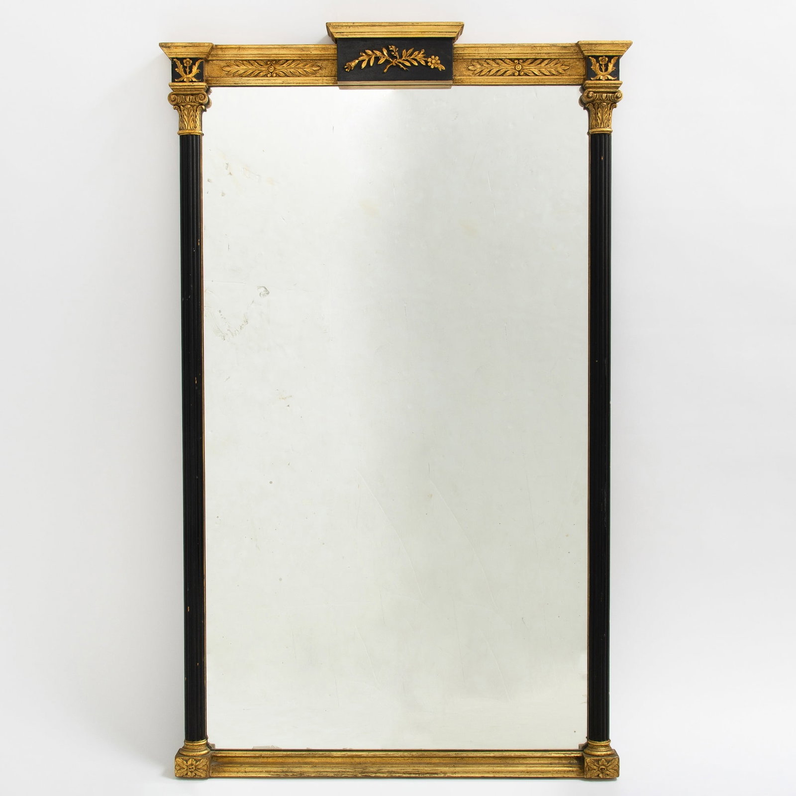 Regency Style Gilt and Black Painted Mirror (1 of 3)