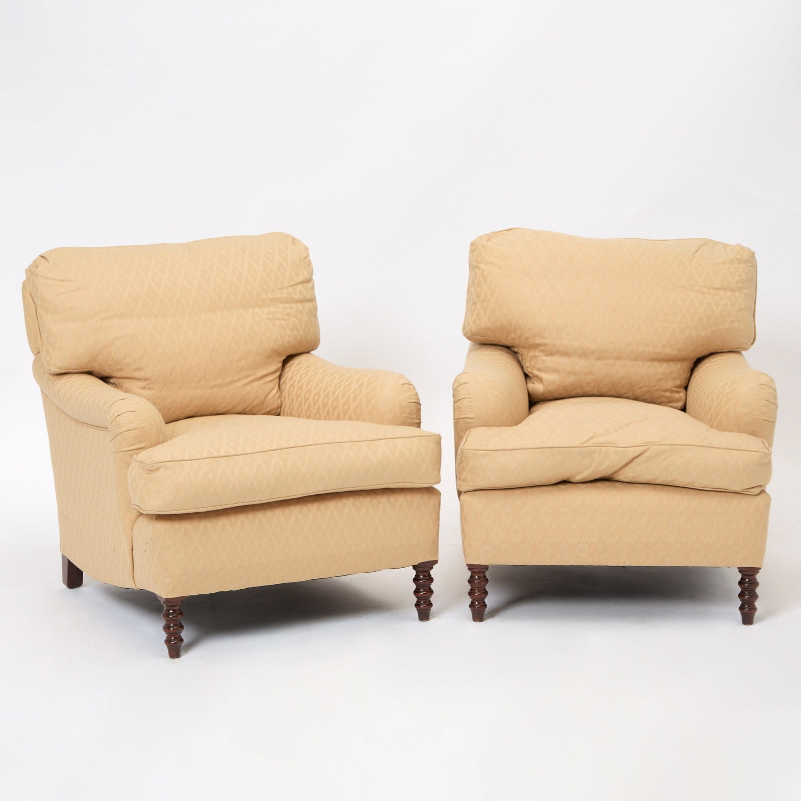 Pair of George Smith Upholstered Club Chairs (1 of 4)