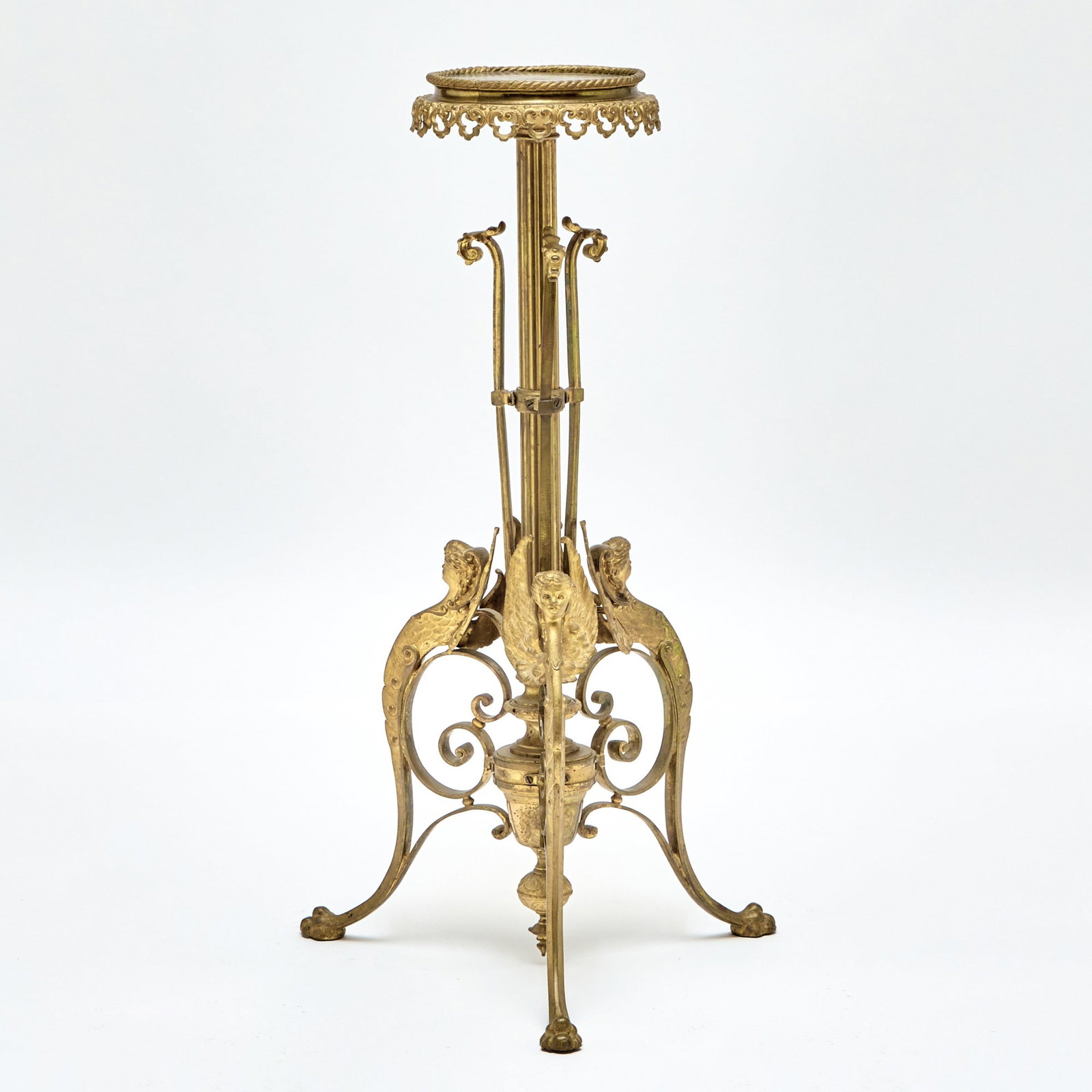 French Napoleon III Gilt Bronze Pedestal (1 of 3)