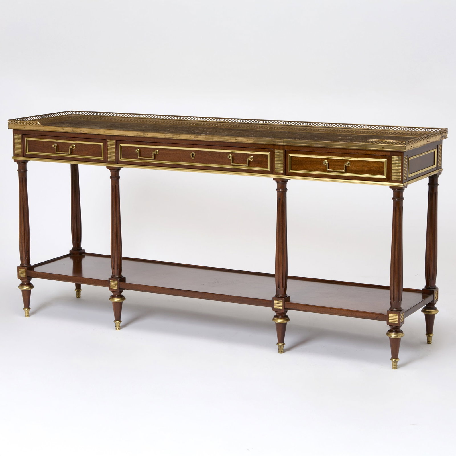 Louis XVI Style Marble Top Console Desserte (1 of 5)