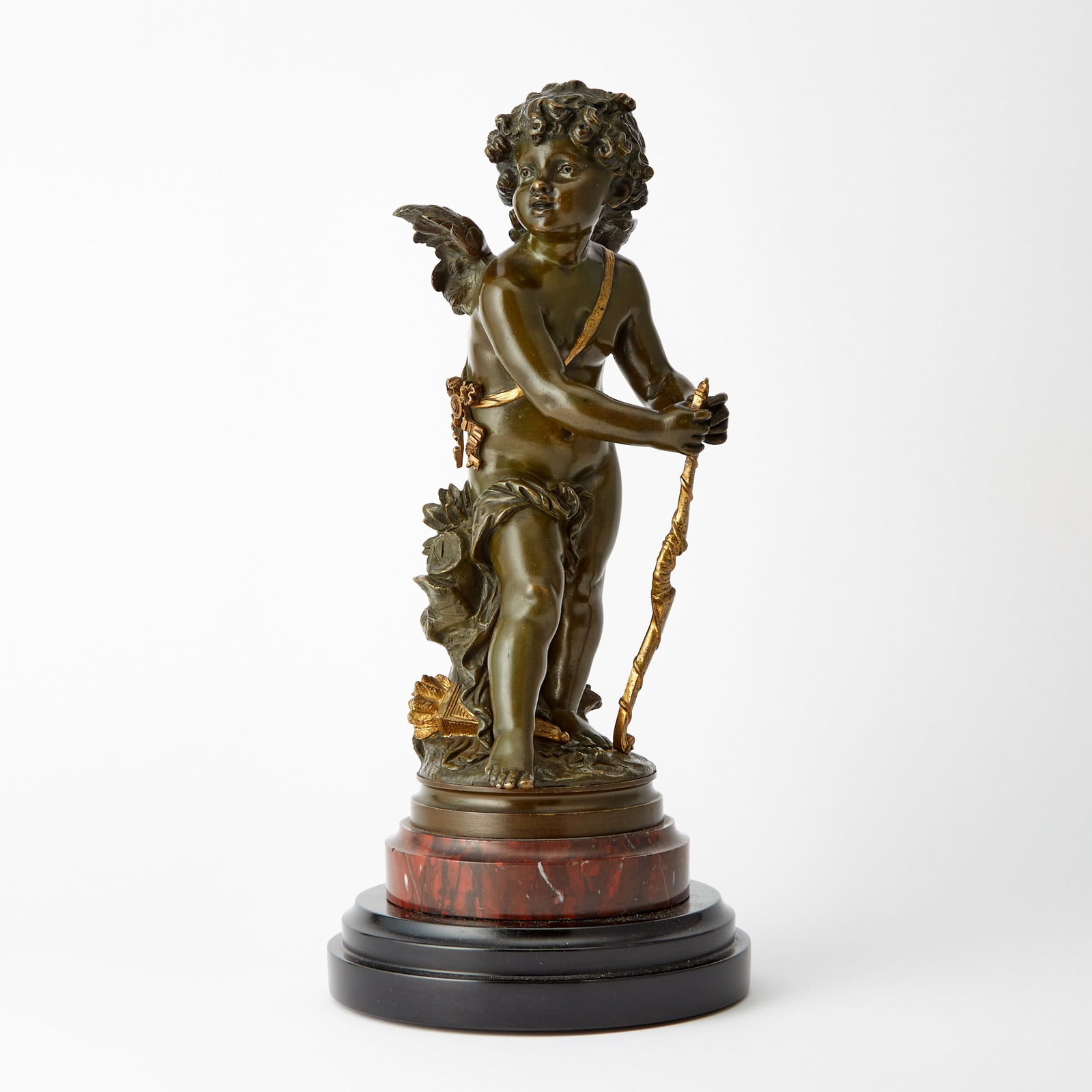After Auguste Moreau Patinated Bronze Figure Titled "Le Premier Fleche" (1 of 5)