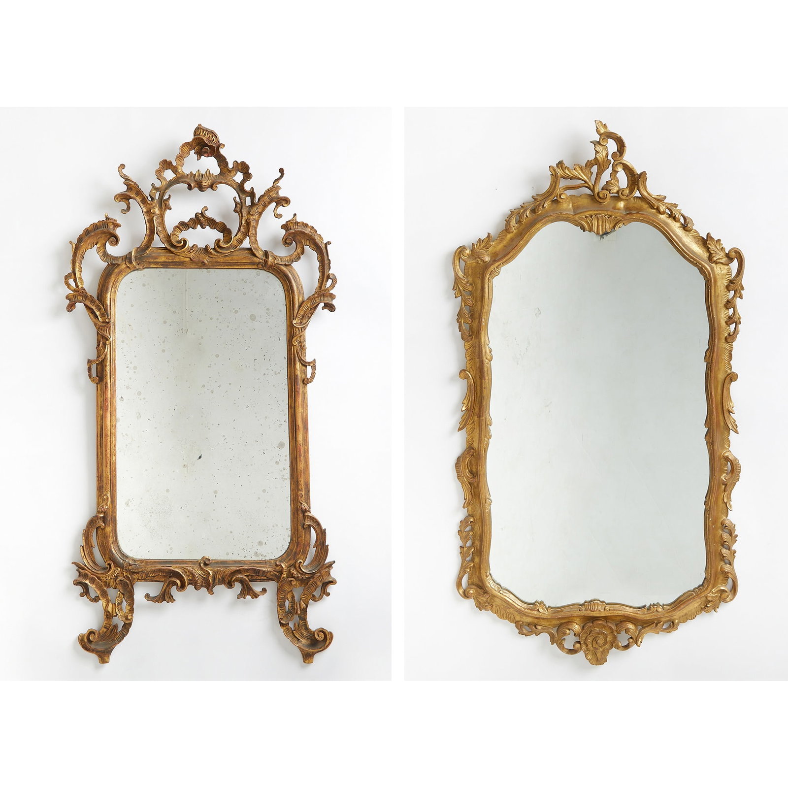 Two Louis XV Style Giltwood Mirrors (1 of 7)