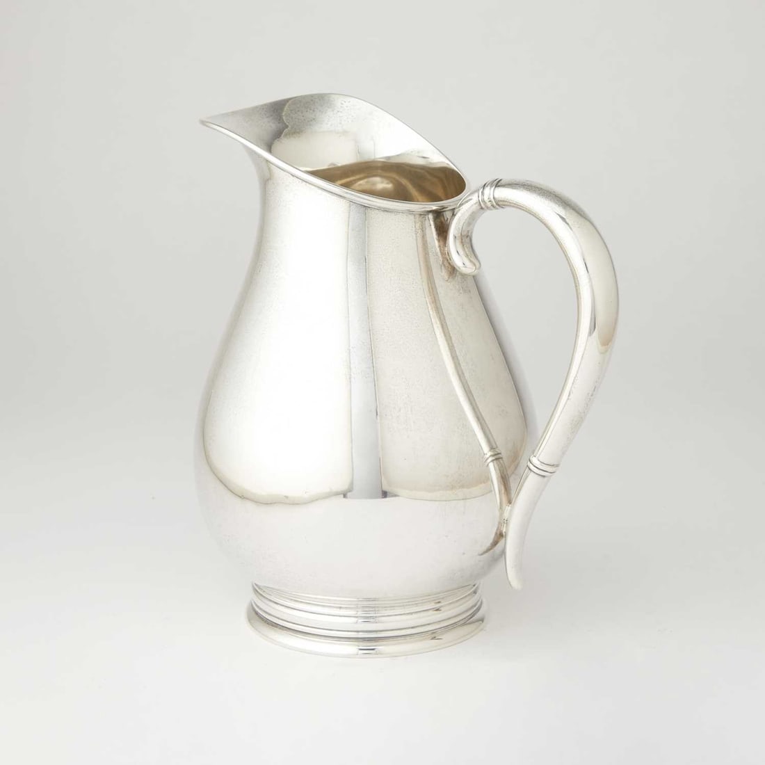 International Silver Co. Sterling Silver "Royal Danish" Pattern Water Pitcher: Height 8 1/4 inches, approximately 22 ounces.