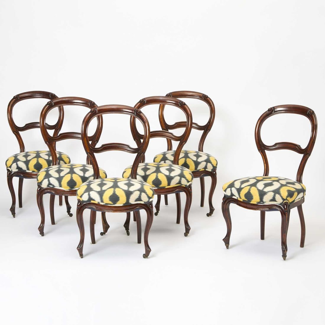 Set of Six Victorian Mahogany Side Chairs (1 of 6)