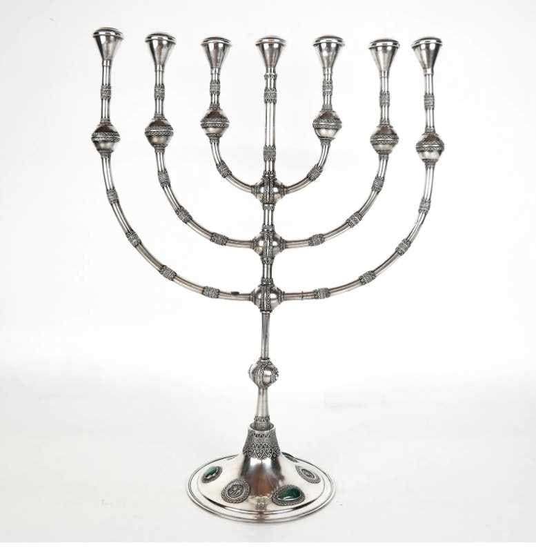 Israeli Sterling Silver Menorah (1 of 6)