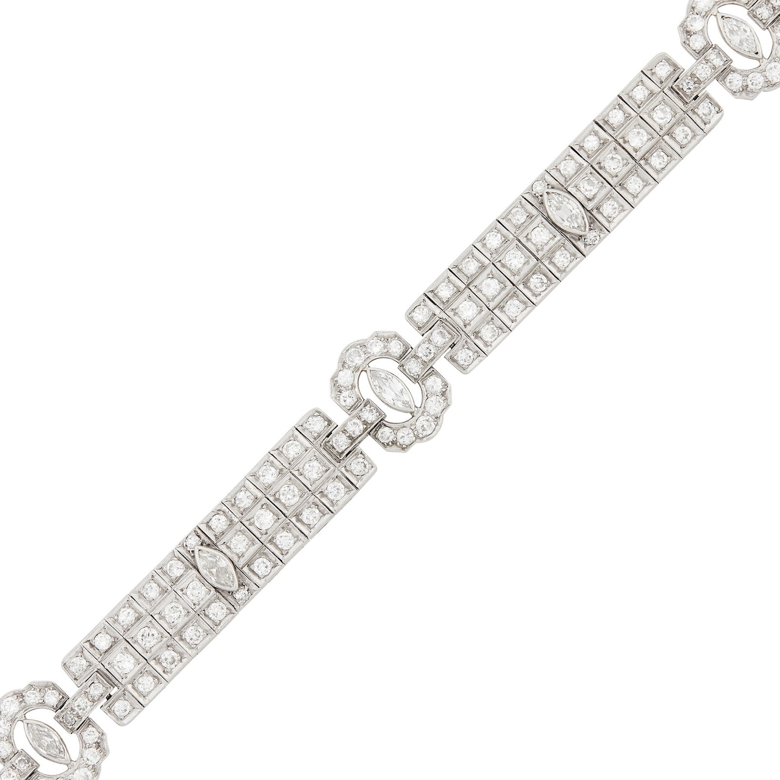 Platinum and Diamond Bracelet (1 of 2)